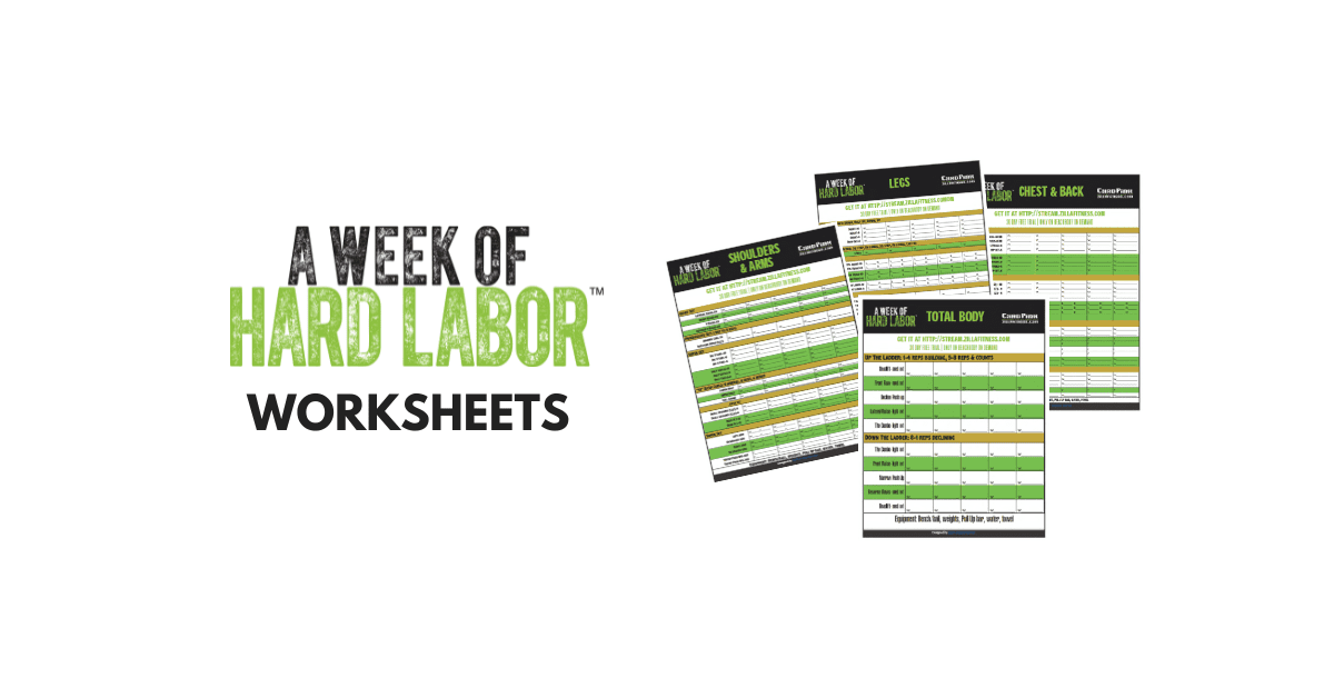 A Week of Hard Labor Worksheets