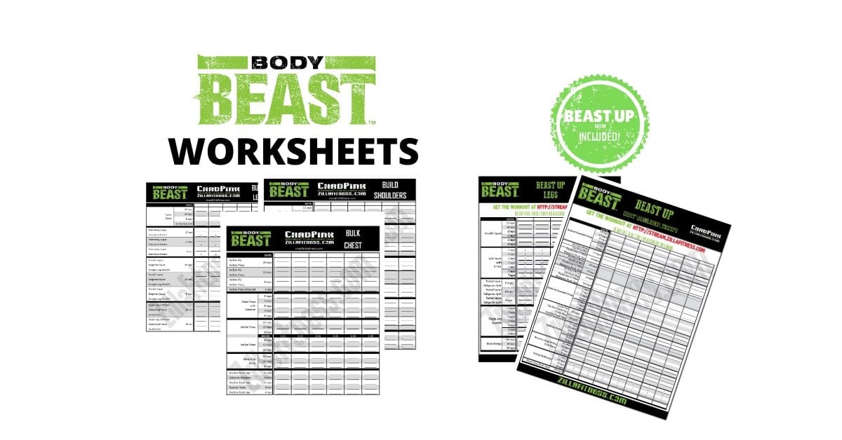 Body Beast Workout Sheets