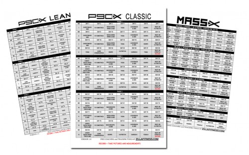 P90X Workout Schedules