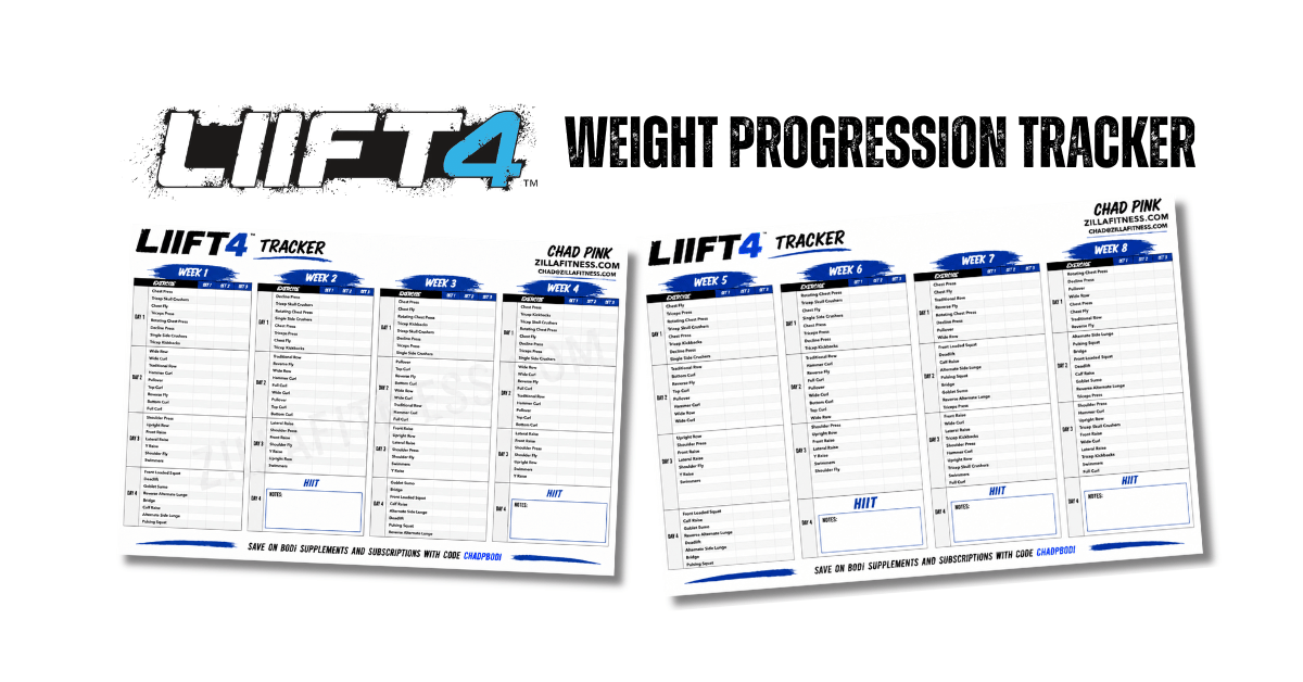 liift4 weight progression tracker